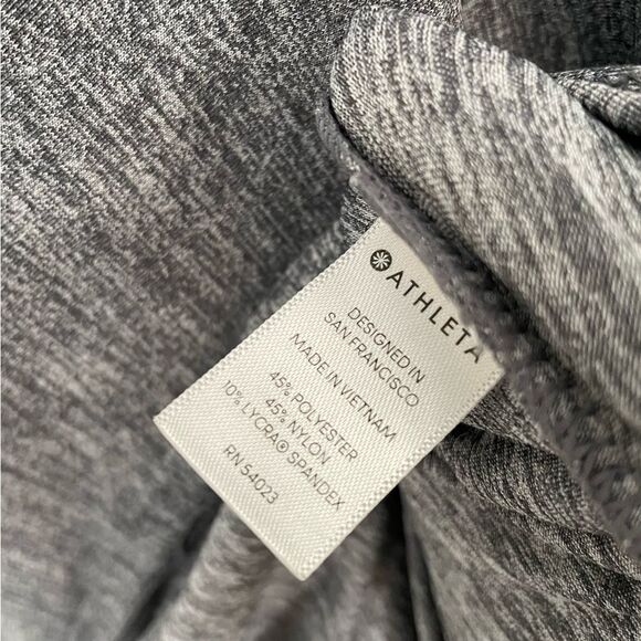 ATHLETA Sunlover Hilo UPF Asymmetrical Athleisure Dress in Heather Gray Medium - Picture 11 of 11